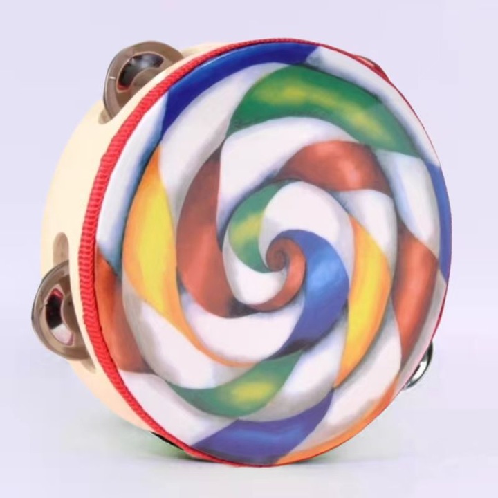 Instrument de percutie din poliester, model acadea colorata, pentru o mana