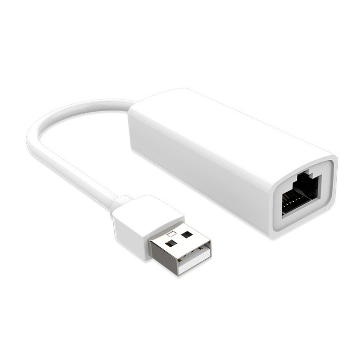 Адаптер USB 2.0 към Ethernet, бърза скорост, черен