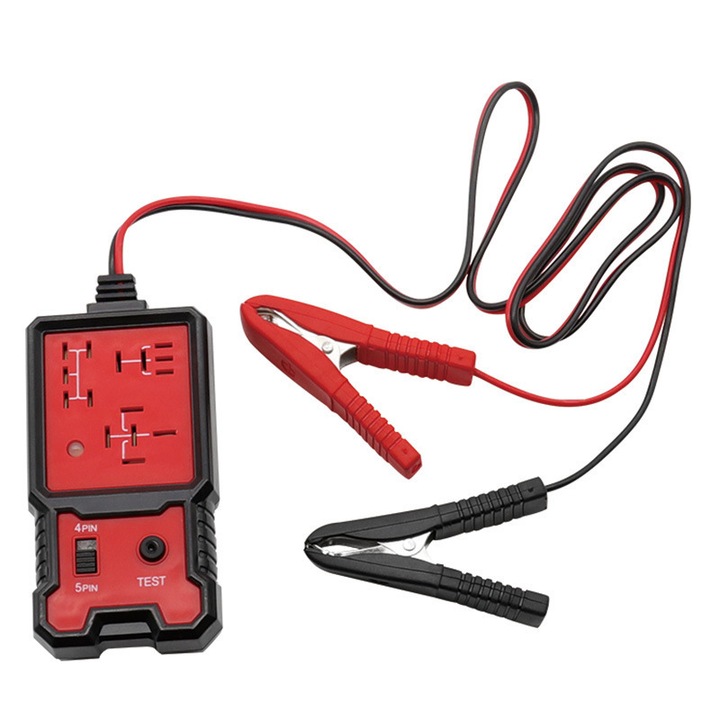 Tester releu auto, rosu