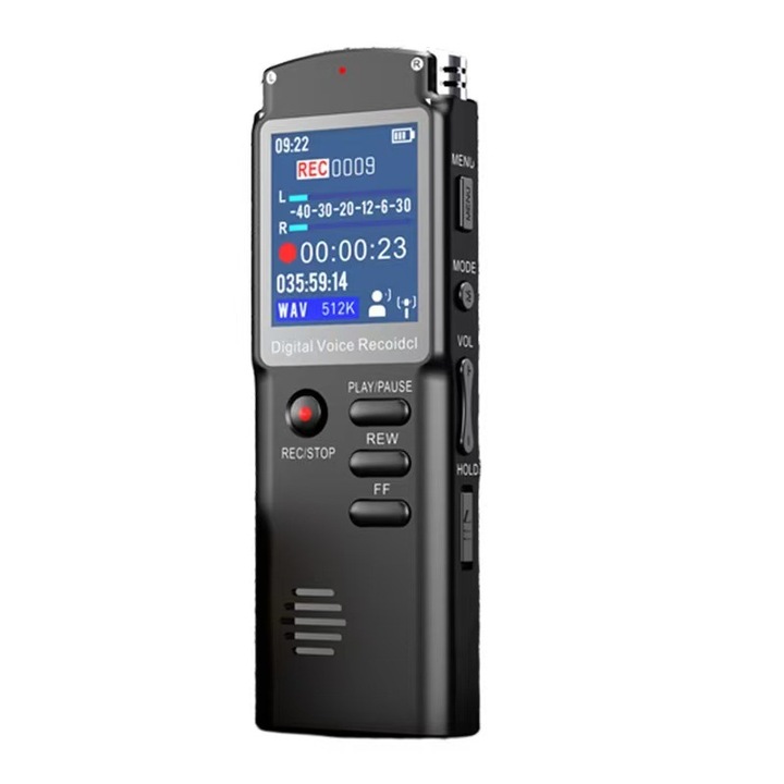 Reportofon digital audio 16GB multifunctional negru