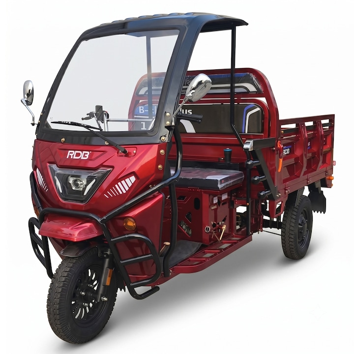 Triciclu benzina RDB B-Klass+, 150cc, 60 km/h, 4 timpi, rosu + CIV inclus