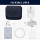 Kwmobile kábelrendező táskák, ütés- és karcolásálló, neopren és textil, kék