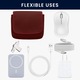 Kwmobile kábelrendező táskák, ütés- és karcolásálló, neopren és textil, piros