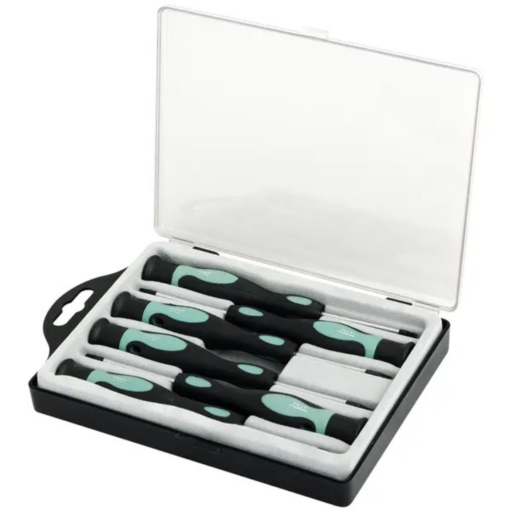 Set surubelnite Torx 6 piese, otel, maner polipropilena, cutie depozitare, 50mm