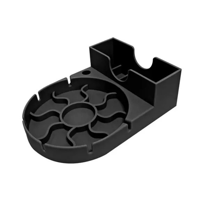 Suport silicon pentru uscat pahare, negru, 14.5x10.5x4.7 cm