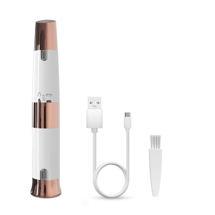 Aparat de ras electric 2-in-1 reincarcabil pentru femei mini alb