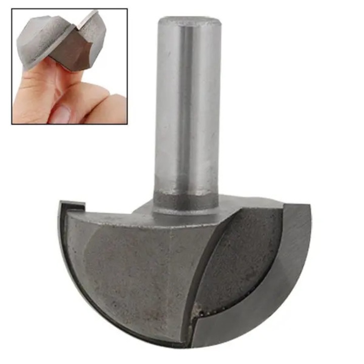 Freza rotunda 1/4 inch, 25,4 mm, aliaj original, argintiu, 5x2,54x2,54cm