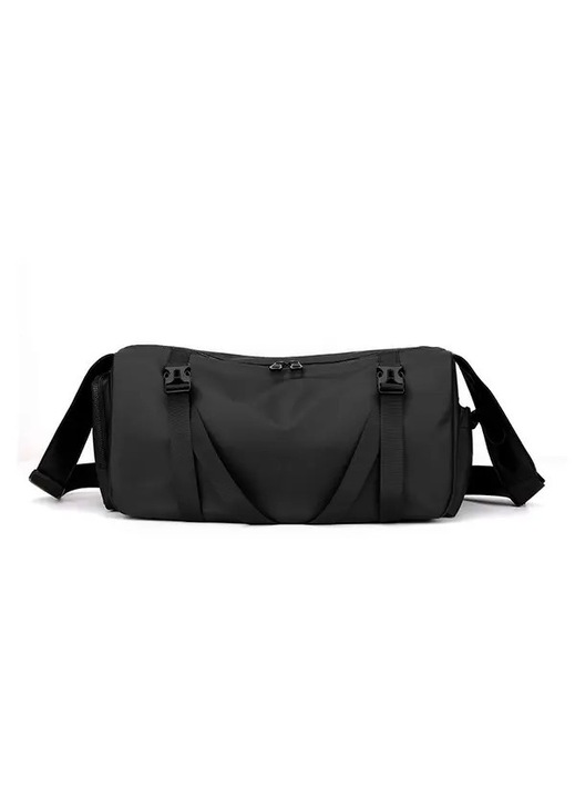 Női crossbody táska, fekete, nagy kapacitású, 42x24x20cm