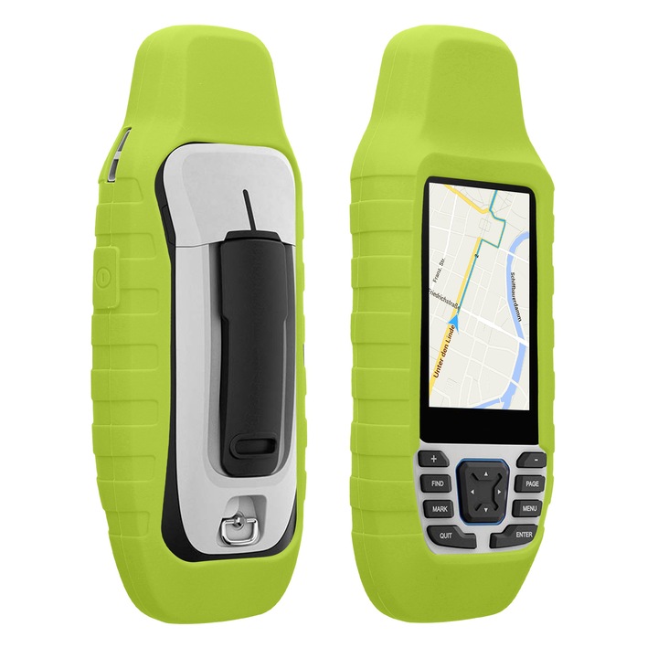 Husa GPS Kwmobile pentru Garmin GPSMAP 79S/GPSMAP 79SC, anti-alunecare, silicon, galben