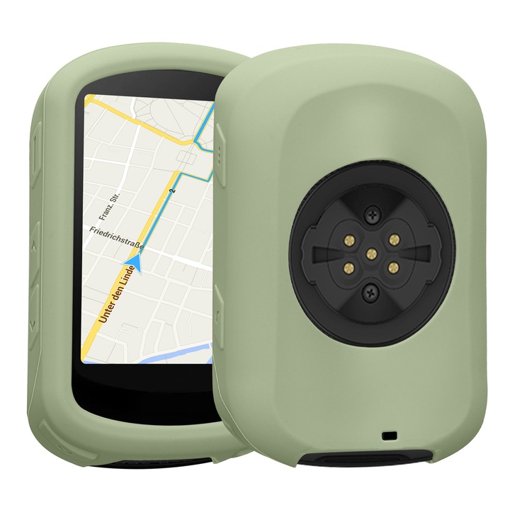 Husa GPS Kwmobile pentru Garmin Edge 840/Edge 540, anti-alunecare, silicon, verde