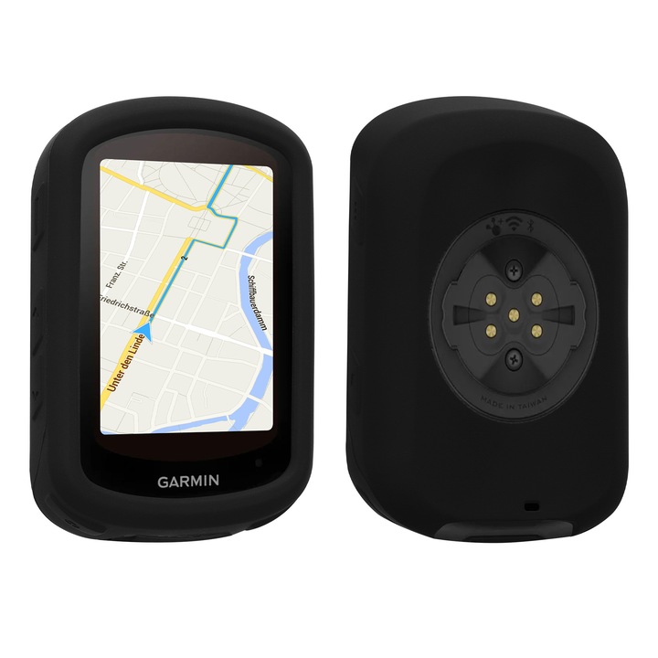 Husa GPS Kwmobile pentru Garmin Edge 840/Edge 540, anti-alunecare, silicon, negru