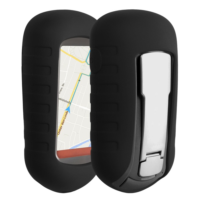 Husa GPS Kwmobile pentru Garmin Oregon 450/Oregon 400/Oregon 300, anti-alunecare, silicon, negru