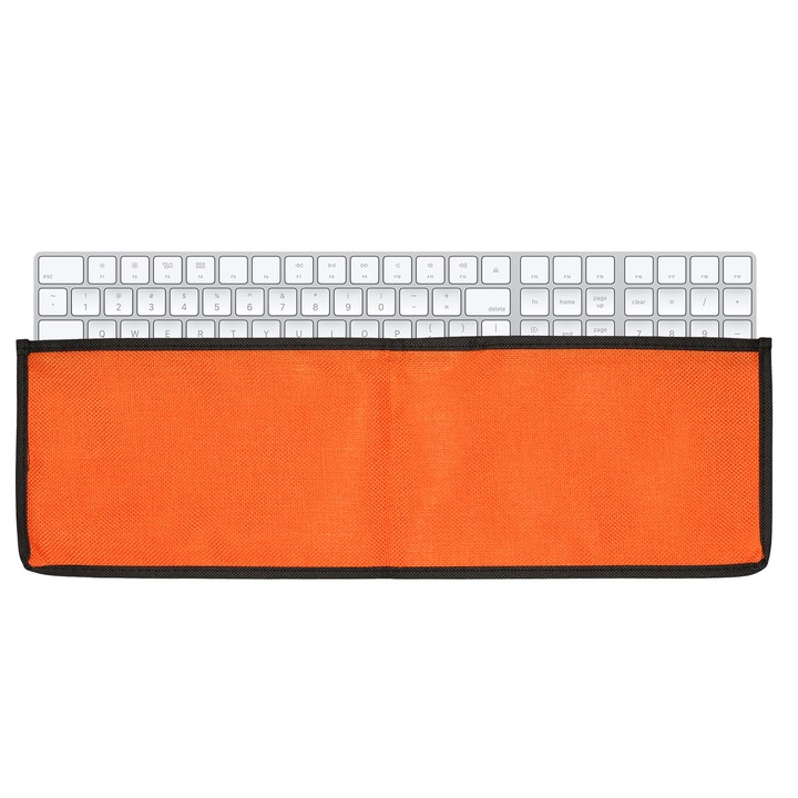 Калъф за клавиатура Kwmobile за Apple Magic Keyboard with Numeric Keypad, от (плат), оранжев, противоскользящ