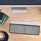 Калъф за клавиатура Kwmobile за Apple Magic Keyboard with Numeric Keypad, от плат, сив, с цип