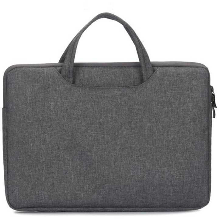 Laptop táska 13.3 inch, strapabíró, sötétszürke, 34.5x24.5x2.5cm