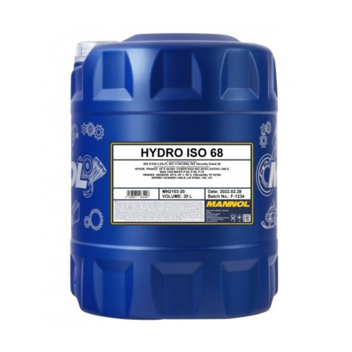 MANNOL HYDRO ISO 68 HM hidraulika olaj 20L