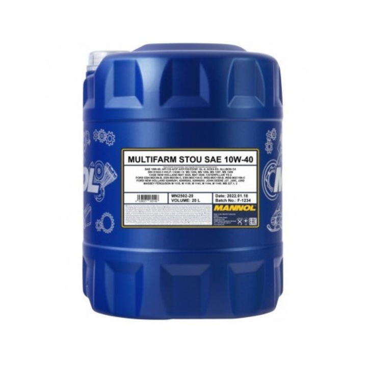 MANNOL Multifarm Stou 10W-40 20L motorolaj