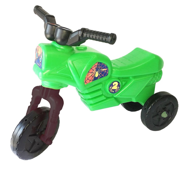Tricicleta copii fara pedale Moto Enduro Super Cross Burak Verde
