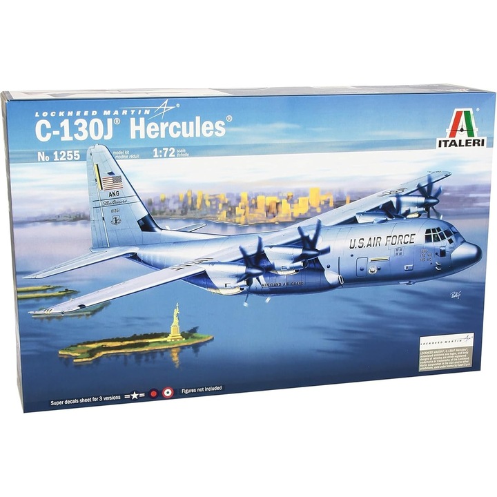 Kit Model Italeri 1:72 C-130J Hercules, Nr. 1255