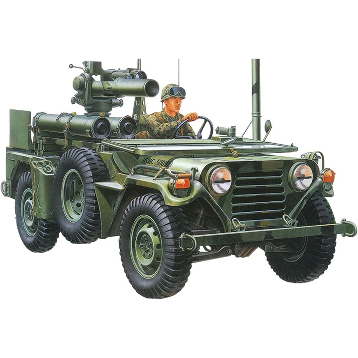 Model Kit Tamiya M151A2 Ford MUTT cu Racheta TOW, Scara 1:35