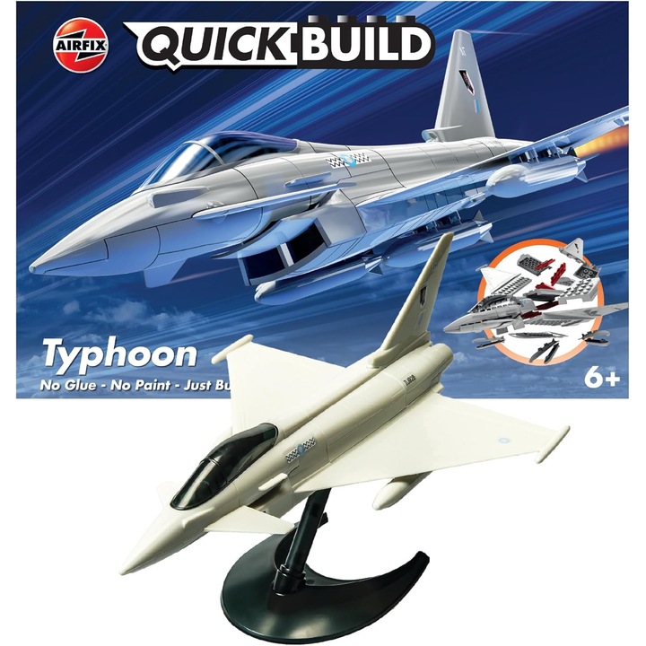 Kit Model Avioane Eurofighter Typhoon Airfix Quick Build