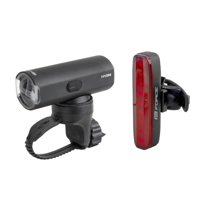 Force Pipe USB első/hátsó lámpaszett