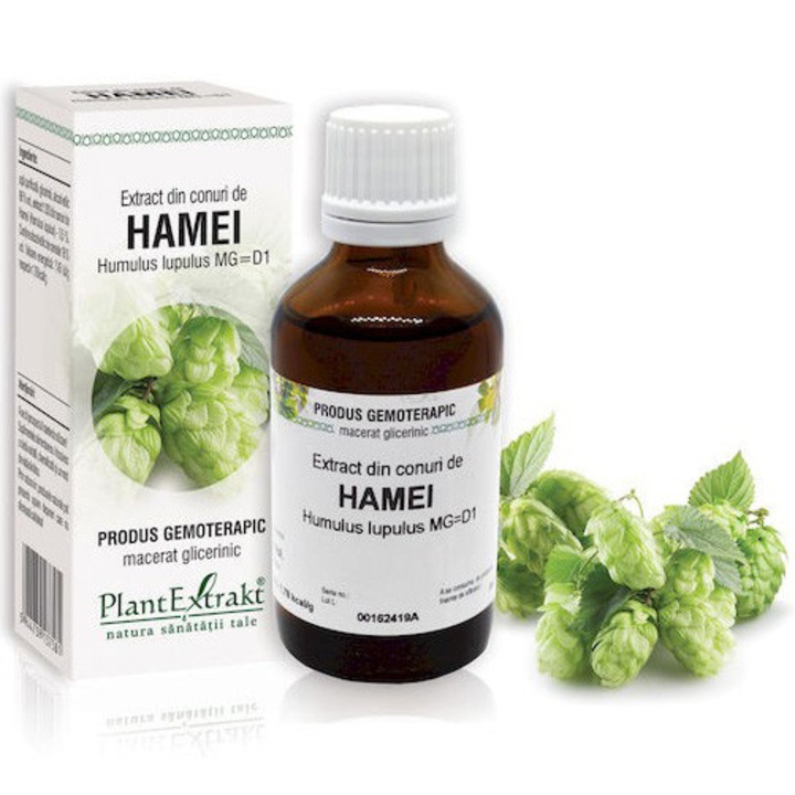 Extract Din Conuri De Hamei - Humulus Lupulus Mg=D1, Plantextrakt, 50 ml