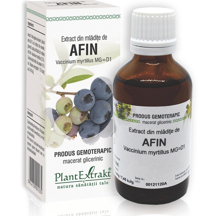 Extract Din Mladite De Afin - Vaccinium Myrtillus Mg=D1, Plantextrakt, 50 ml