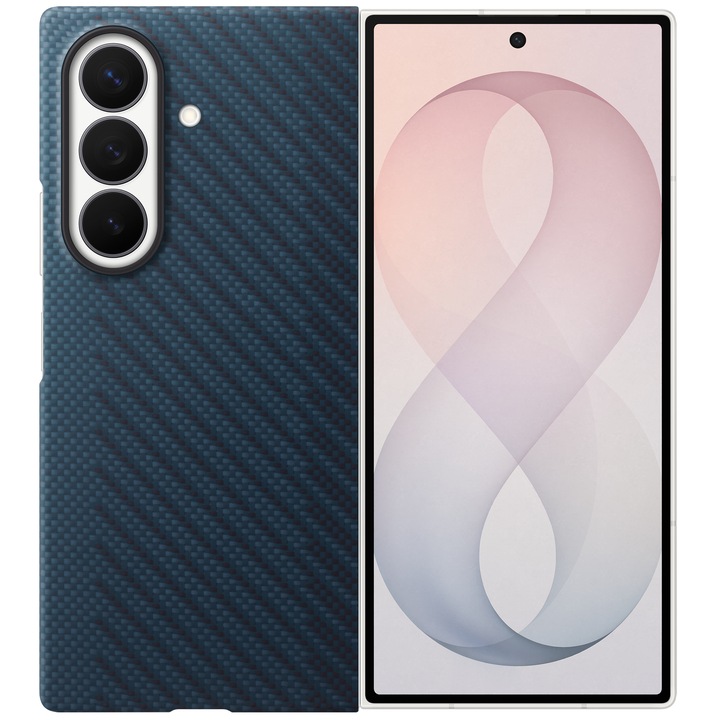 Husa de protectie Samsung pentru Galaxy Fold8 Ultra, Carbon Magnet, Navy