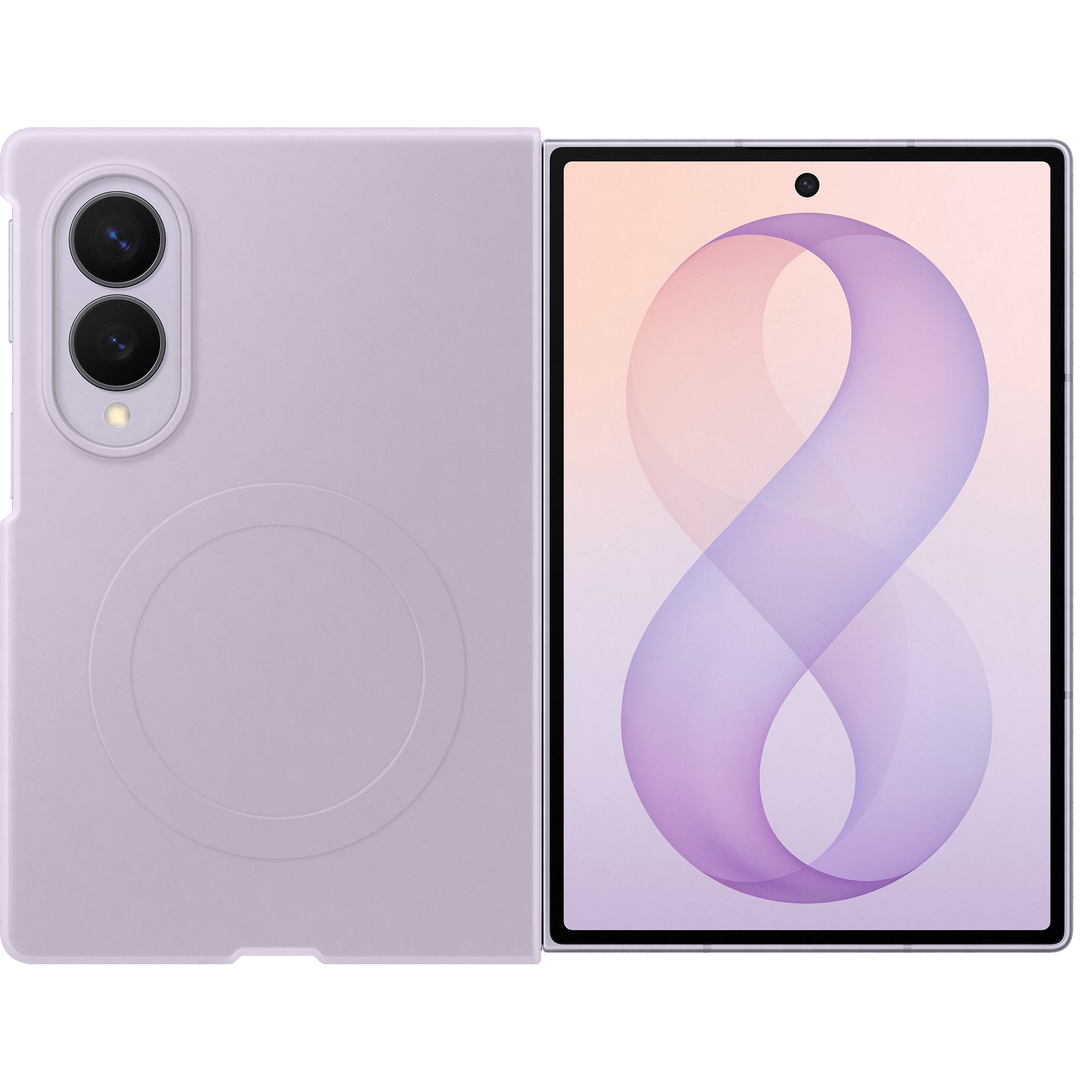 Husa de protectie Samsung pentru Galaxy Fold8, Silicone Magnet, Violet