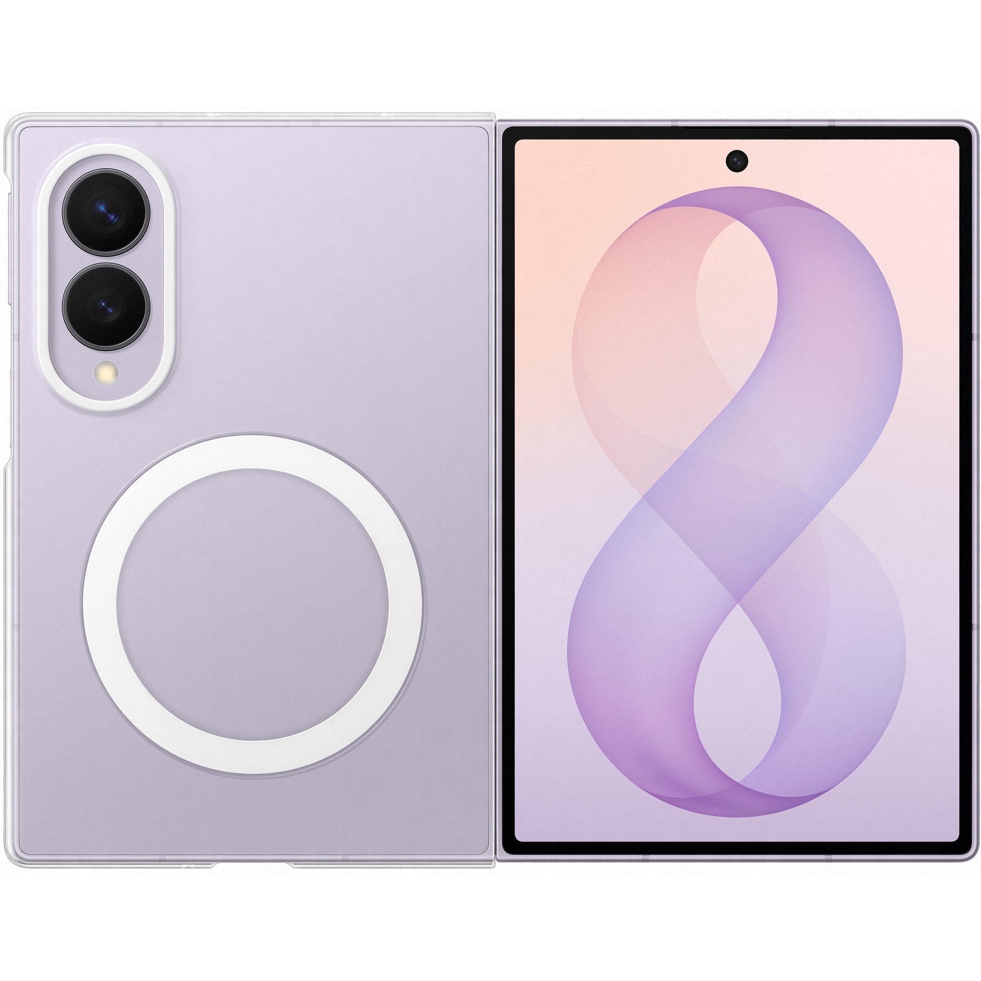 Husa de protectie Samsung pentru Galaxy Fold8, Clear Magnet, Transparent
