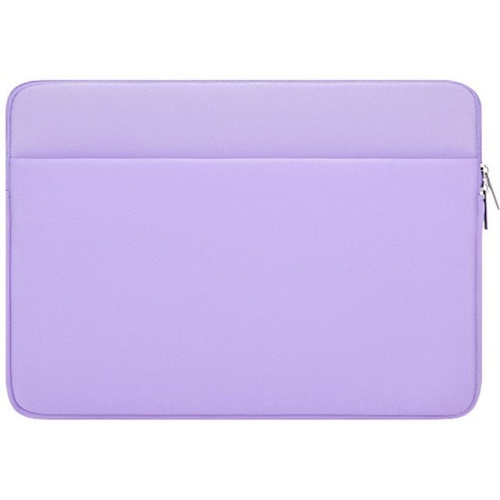 Geanta laptop 13 inch, negru, cu buzunar frontal, 36x26x2cm