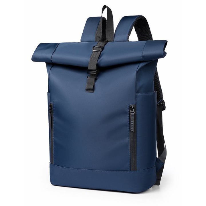 Laptop hátizsák 15.6 inch, 24-35L kapacitás, kék, 43x29x16 cm, vízálló