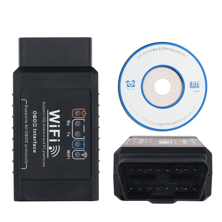Dispozitiv diagnostic auto OBD2 Wi-Fi multicolor