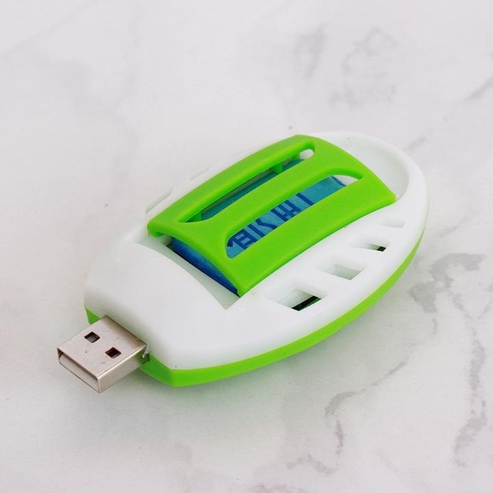 Repelent tantari electric portabil USB, alb, compact