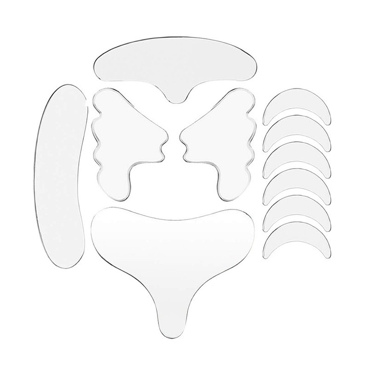 Paduri din silicon pentru piele, reutilizabile, antirid