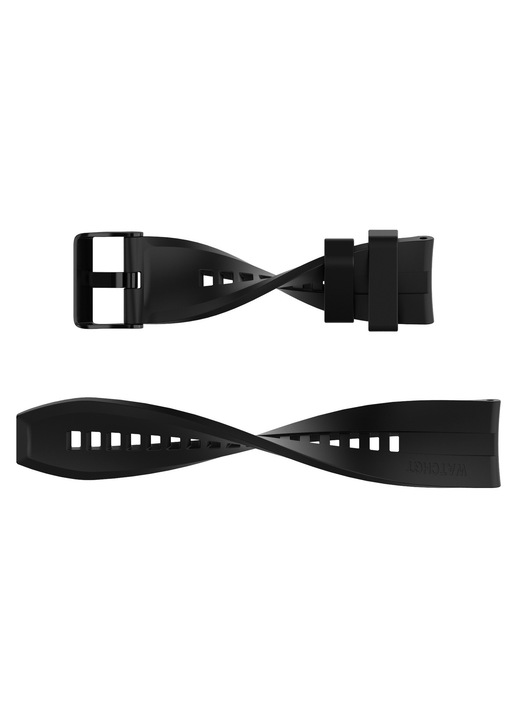 Curea ceas silicon negru 22mm