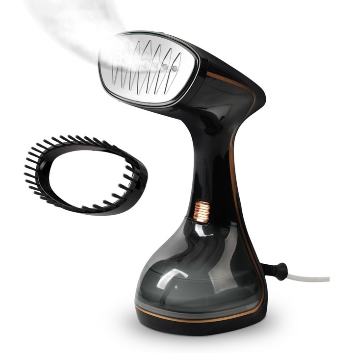Aparat de calcat vertical portabil, aparat de calcat cu aburi pentru calatorii cu 3 niveluri de abur, rezervor de apa de 320 ml, incalzire rapida in 20 de secunde, indepartator portabil de cute pentru tesaturi pentru casa si calatorii