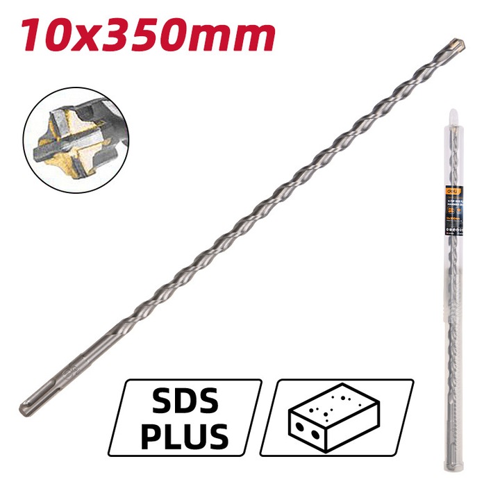 SDS Plus ütvefúró X-Tip 10x350 mm EDH-YCZ35010-E1 Yellow Tools sorozat