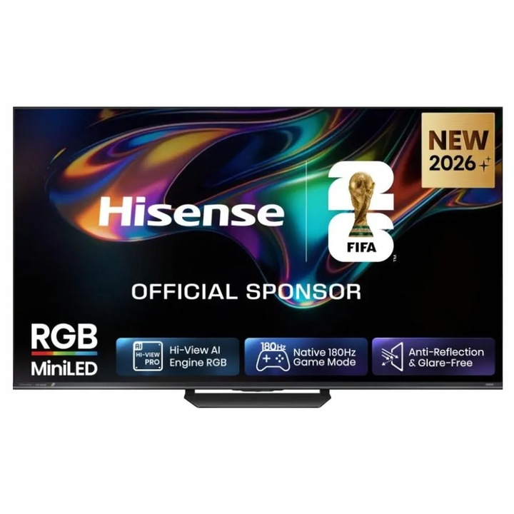 Телевизор Hisense 65", 4K Ultra HD 3840x2160, Smart TV, Черен, 65UR8S