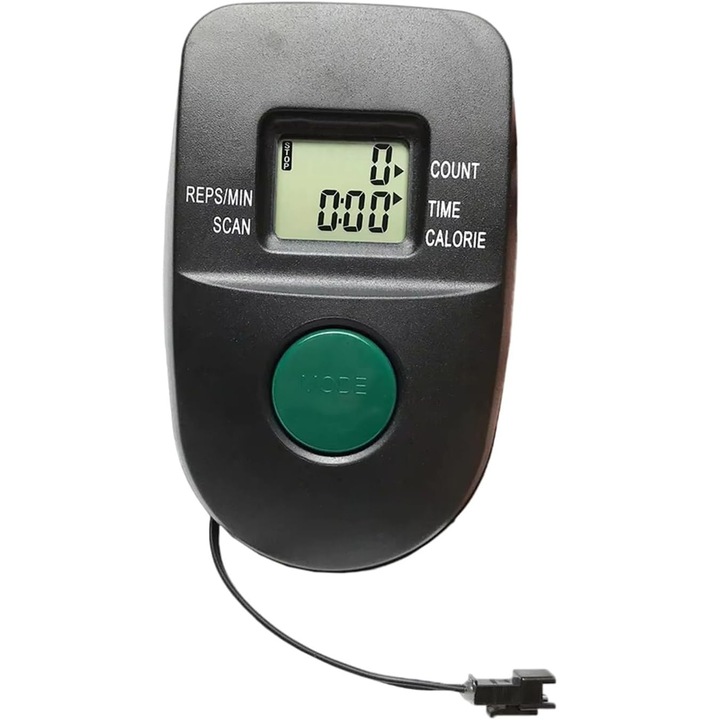 Monitor bicicleta fitness, LCD, masurare puls si calorii, negru