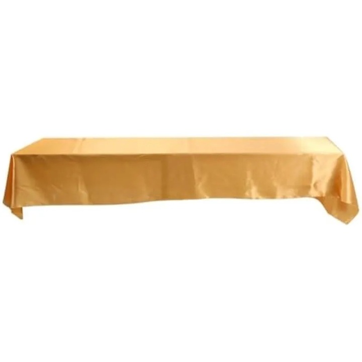 Téglalap alakú asztalterítő, 145x320cm, poliészter, foltálló, arany
