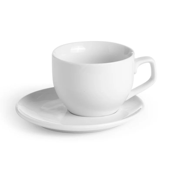 Vessia csésze, csészealjjal, porcelán, 350 ml
