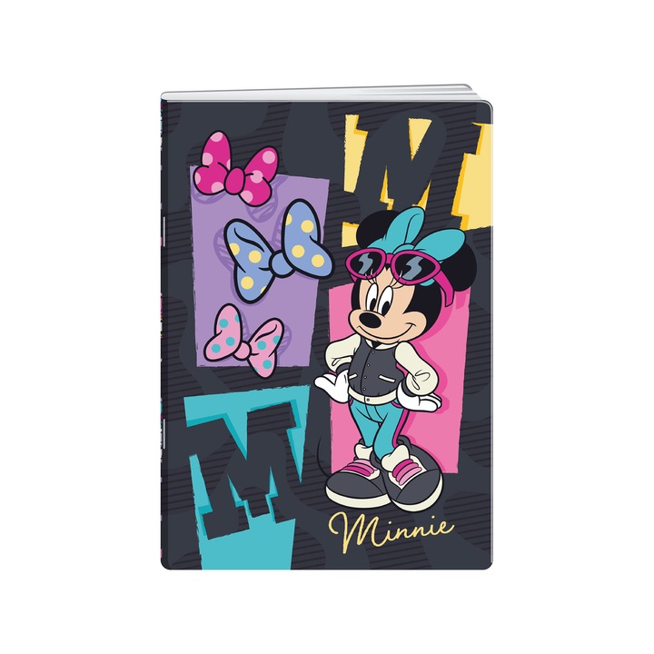 Disney Minnie füzet, A5, nagy kockás 8 x 8 mm, ofszet papír, 20 lap