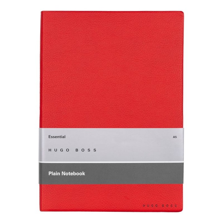 Hugo Boss Essential Storyline jegyzetfüzet, fehér lapok, A5, piros