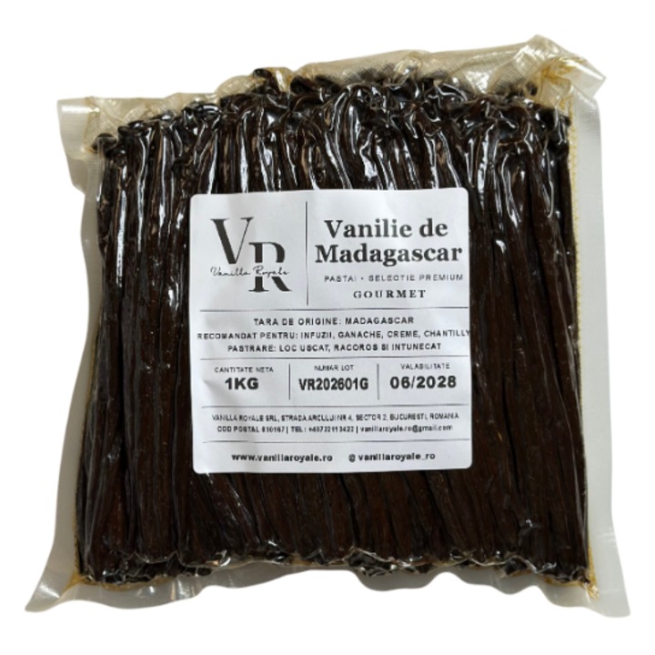 Натурални шушулки ванилия Gourmet, Vanilla Royale, 16-18 см, 100% натурални, богат аромат