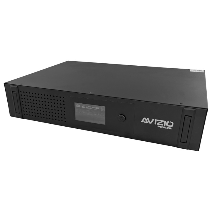 Avizio Power 3000VA 1800W 3U LCD fekete rack UPS tápegység 440x310x135mm