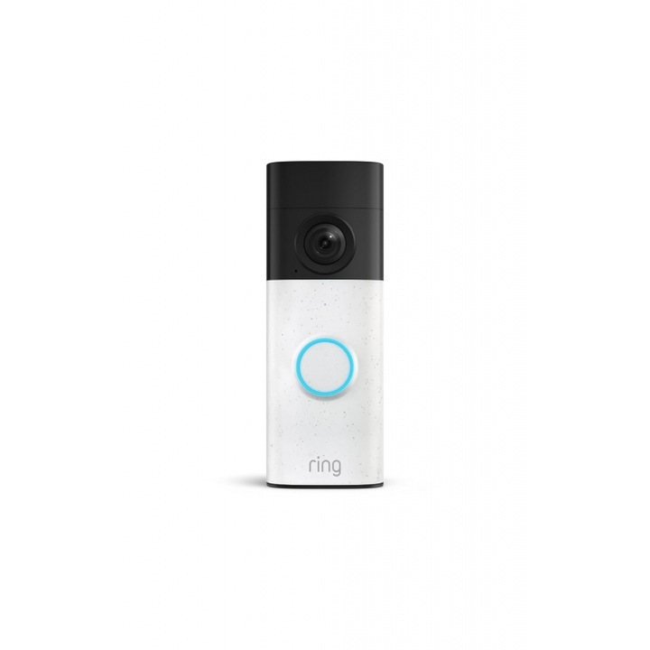 Ring Battery Video Doorbell, Wi-Fi, 1440p HD, színes éjjellátó, újratölthető akkumulátor, Satin Nickel, 126, 5x61, 9x23mm
