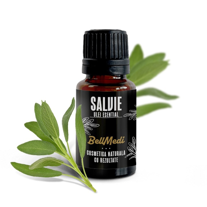 Ulei esential BellMedi Salvie, 50 ml, uz extern si aromaterapie