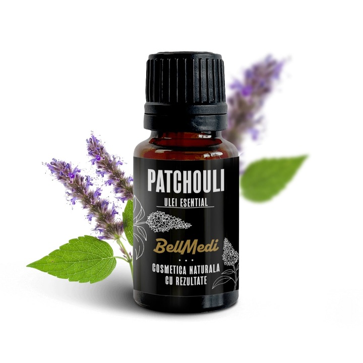 Ulei esential BellMedi Patchouli, 50 ml, uz extern si aromaterapie
